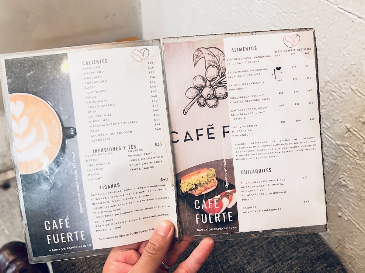 CAFÉ FUERTE Menu - Image 2