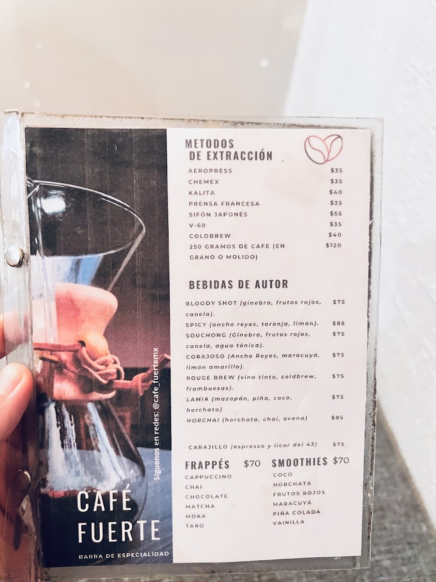 CAFÉ FUERTE Menu - Image 3